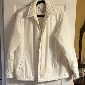 Supreme Champion Label Men's White Coaches Jacket